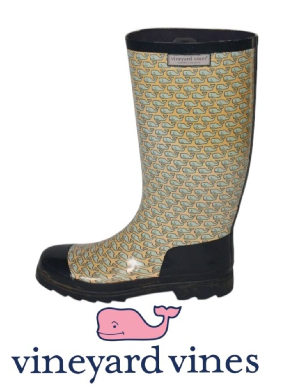 Vineyard Vines Rain Boots Size 10